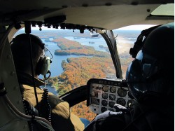 Helicopter flying lesson in Oradea