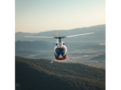 Scenic helicopter flight with guests in Bucharest
