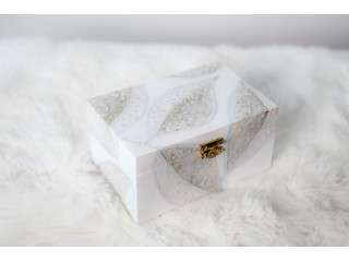 Hand Painted Custom-Built Wooden Box 19cm/12cm/10cm