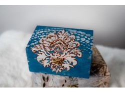 Hand Painted Custom-Built Wooden Box 19cm/12cm/10cm