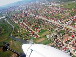 Flying lesson in Bistrita